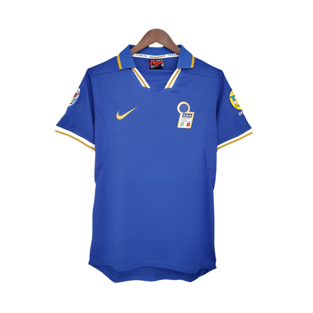 0772DE49-18B8-4A70-A508-40D4647B562C.png Jersey Italy Retro 1996 - Blue - Image 1