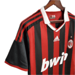 Jersey AC Milan Retro 09/10 - Red and Black - Image 3