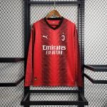 2023/2024 AC Milan Home Jersey Long Sleeve