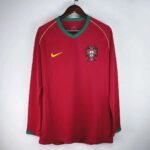 2006 Retro Portugal Home Jersey Long Sleeve