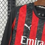 2025/2026 AC Milan Home Jersey Long Sleeve - Image 3
