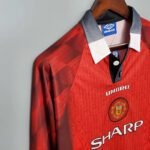 1996/1998 Retro Manchester United Home Long Sleeve - Image 4