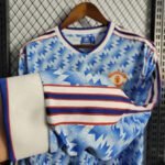 1990/1992 Retro Manchester United Away Long Sleeve - Image 4