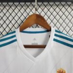 2017-2018 Retro Real Madrid Home Kit Long Sleeve - Image 6