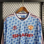 1990/1992 Retro Manchester United Away Long Sleeve - Image 3