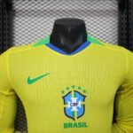 2025 Brazil Home Jersey Long Sleeve - Image 4