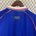 1998 Retro France Home Jersey Long Sleeve - Image 7