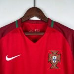 2016 Retro Portugal Home Jersey Long Sleeve - Image 3