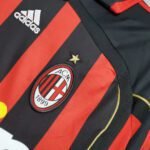2006/2007 Retro AC Milan Home Jersey Long Sleeve - Image 4