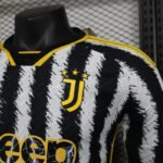Juventus 2023/2024 Long Sleeve Home Kit - Image 5