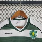 2001/2003 Retro Sporting Lisbon Home Jersey Long Sleeve - Image 3