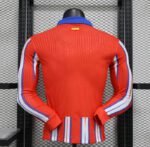 Atletico Madrid 2024/2025 Home Kit Long Sleeve - Image 2