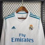 2017-2018 Retro Real Madrid Home Kit Long Sleeve - Image 3
