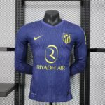 2025/2026 Atletico Madrid Away Kit Long Sleeve