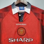 1996/1998 Retro Manchester United Home Long Sleeve - Image 3