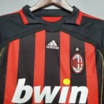 2006/2007 Retro AC Milan Home Jersey Long Sleeve - Image 3
