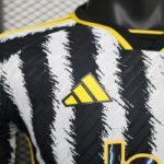 Juventus 2023/2024 Long Sleeve Home Kit - Image 4