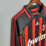 2006/2007 Retro AC Milan Home Jersey Long Sleeve - Image 5