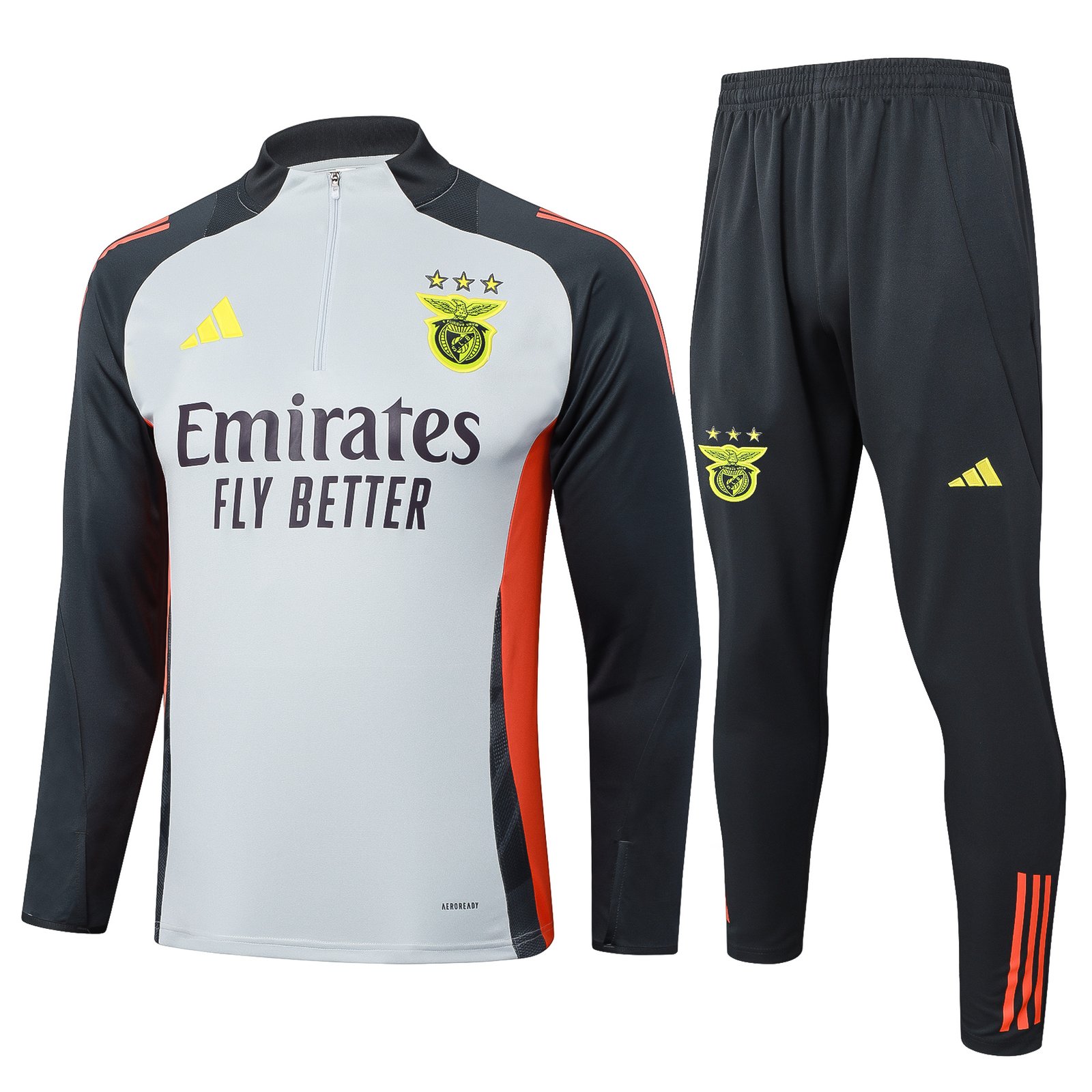 半拉本菲卡灰色.jpg Benfica Training Suit 2024/2025 - Image 1
