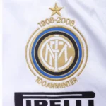 07-08 Inter Milan Figo #7 Retro Jersey 100th Anniversary Away - Image 3
