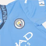 Kids Manchester City Home Jersey Kit Youth Apparels 2024/25 - Image 7