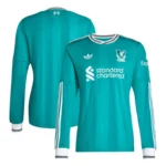 Liverpool Long Sleeve Third away green football jersey 2025-26 Fan version - Image 3