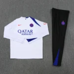 25-26 PSG Training Kit (Sweatshirt+Pants) white - Image 3