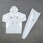 Real Madrid Training Kit Light Grey 2025-26 (Jacket+Pants) - Image 3