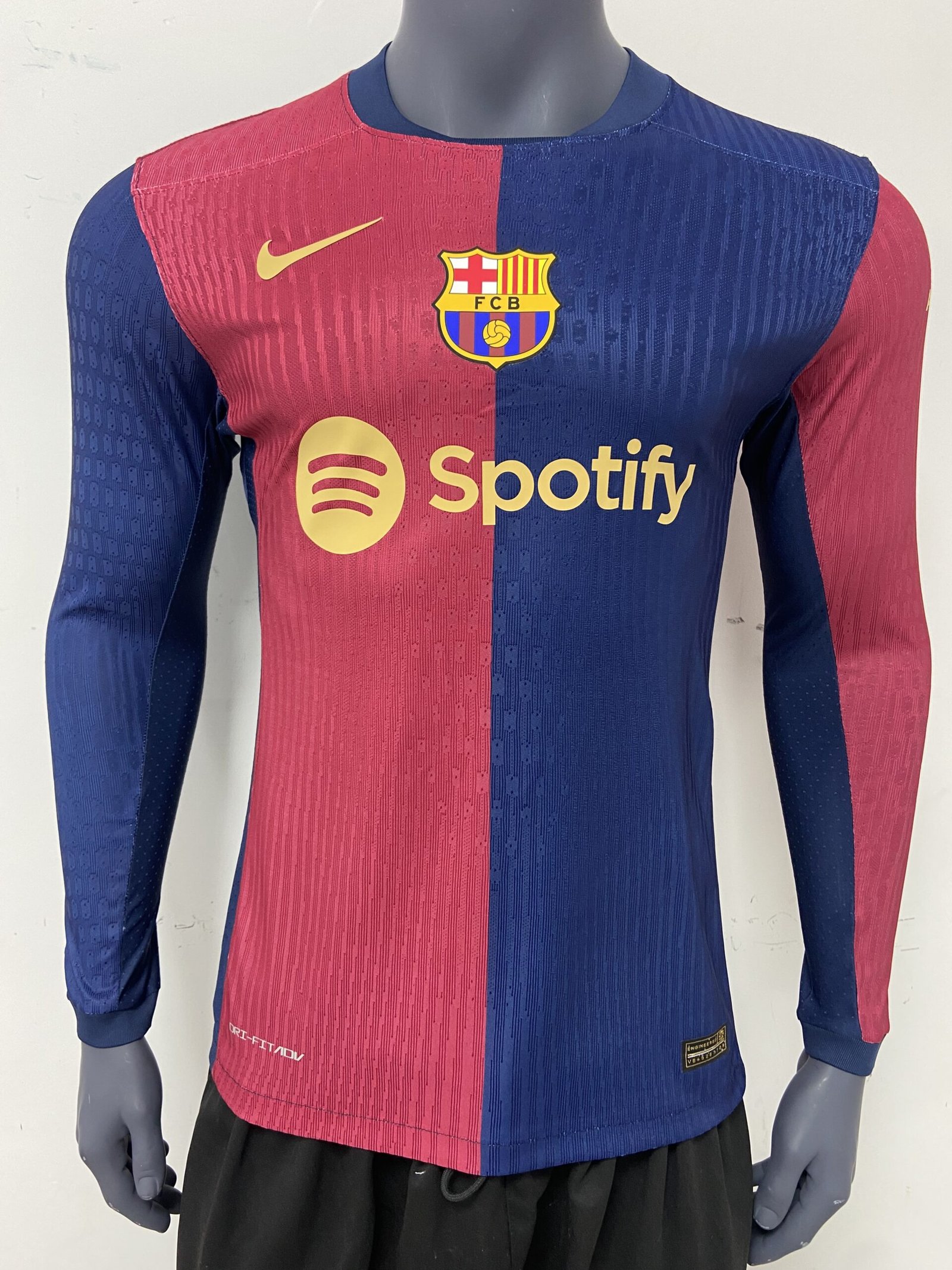 93616d65 24/25 FC Barcelona Home Long Sleeve Jersey (Player Version) - Image 1