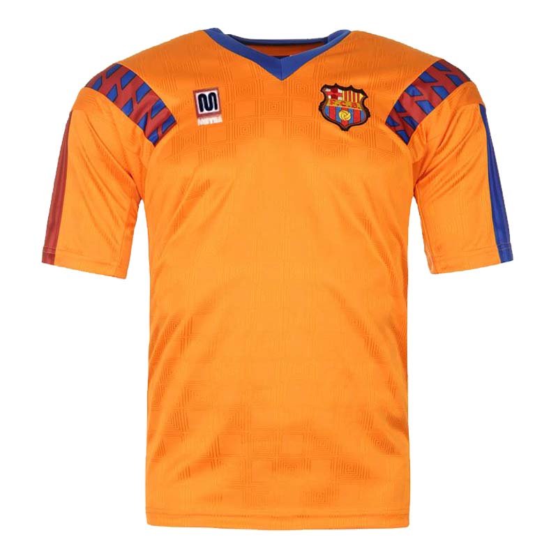 a833e321616c00164c5df39541f4dea5.jpg Jersey Barcelona 1989/1992 Orange - Meyba - Image 1