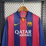 2014-2015 Retro Barcelona Home Jersey Long sleeve - Image 3