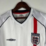 2002 Retro England Home Jersey Long Sleeve - Image 3