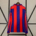 1995-1997 Retro Barcelona Home Jersey Long Sleeve - Image 2