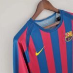 2005-2006 Retro Barcelona Home Jersey Long Sleeve - Image 7