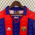 1995-1997 Retro Barcelona Home Jersey Long Sleeve - Image 3