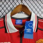 1998/1999 Retro Manchester United Home Jersey Long Sleeve - Image 4