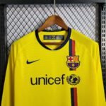 2008-2009 Retro Barcelona Away Jersey Long Sleeve - Image 3