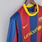 2010-2011 Retro Barcelona Home Jersey Long Sleeve - Image 7