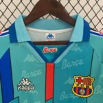 1995-1997 Retro Barcelona Away Jersey Long Sleeve - Image 3