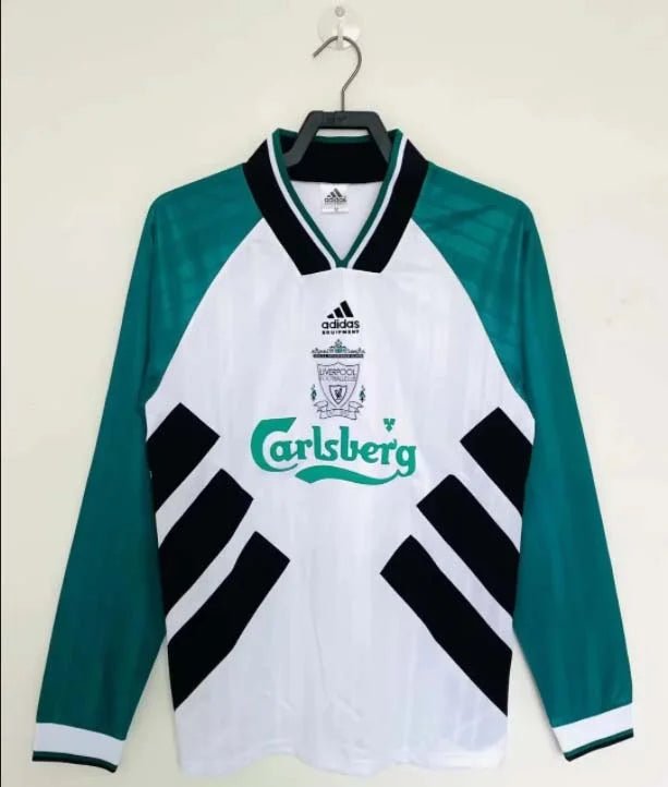 c64676161b363007d7bf975f7a71c7ea.jpg 1993/1995 Retro Liverpool Away Long Sleeve - Image 1