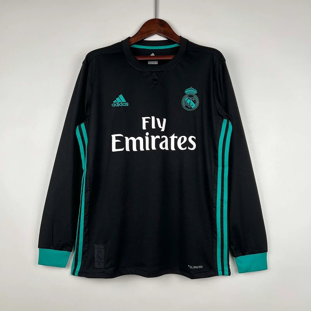 cc7bd5043f93d2c698af3270a06167fe.jpg 2017/2018 Retro Real Madrid Away Jersey Long Sleeve - Image 1