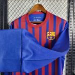 2011-2012 Retro Barcelona Home Jersey Long Sleeve - Image 6