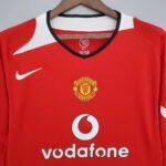 2004/2006 Retro Manchester United Home Long Sleeve - Image 3