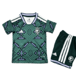 2026 Saudi Arabia World Cup Home Kids green Football jersey Kit Fan version