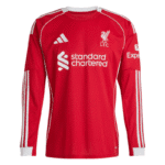 Liverpool Home Long Sleeve football jersey 25-26 Fan version - Image 2