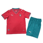 2026 Portugal World cup Home Kids Soccer Shirt Kit jersey+Shorts