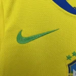 2025 Brazil Home Kids Football jersey Kits Fan edition - Image 3