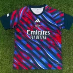 2026/2027 Arsenal Pre-Match Suit Blue Camouflage Football Shirt 1:1 Thai Quality