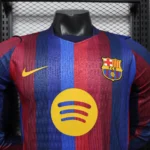 2026/2027 Player Version Long Sleeve Barcelona Home Football Shirt 1:1 Thai Quality - Image 3
