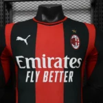 2026/2027 Player Version Long Sleeve AC Milan Home Soccer Jersey 1:1 Thai Quality - Image 3